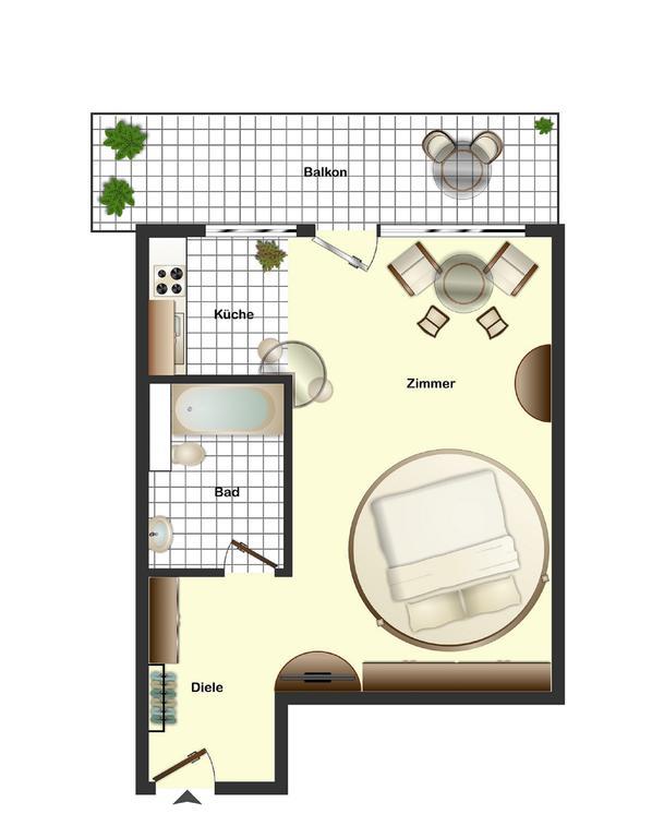 City Und Messe Apart Furth Nurnberg Apartment Luaran gambar